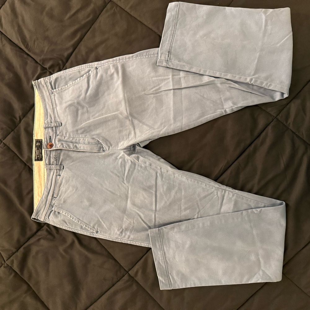 Abercrombie & Fitch Men's Light Blue Chino Skinny